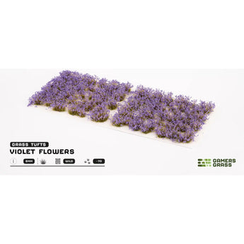 Gamers Grass Wild Violet Flowers Hobby Modelling Wargames 6mm tufts arts crafts 