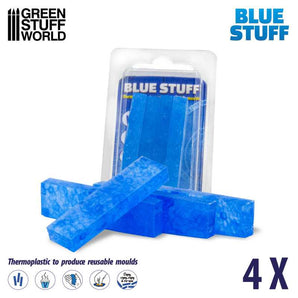 Green Stuff World Blue Stuff Mold Bars x 4 modelling wargaming painting hobby paint arts crafts basing figurines miniatures