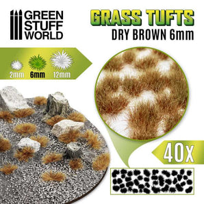 Dry Brown Tufts Green Stuff World Warhammer Modelling Wargaming Miniatures Painting Hobby modelling paint arts crafts basing figurines