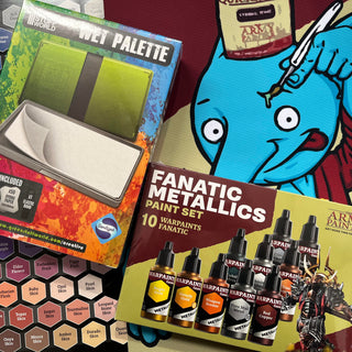 Win a Green Stuff World Wet Palette & The Army Painter's Fanatic Metallic paint set!