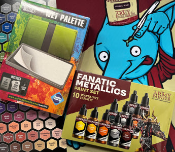 Win a Green Stuff World Wet Palette & The Army Painter's Fanatic Metallic paint set!