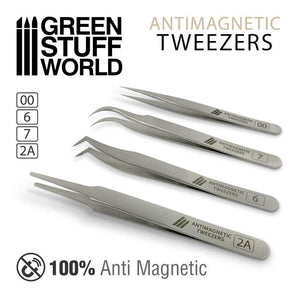 Green Stuff World Anti-magnetic Tweezers modelling wargaming painting hobby paint arts crafts
