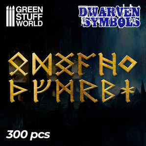 Green Stuff World - Dwarven Runes and Symbols modelling wargaming painting hobby paint arts crafts