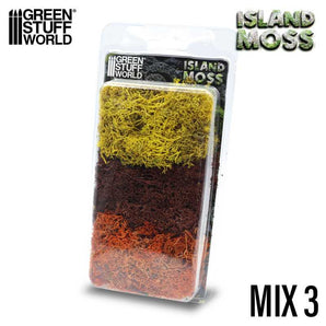 Islandmoss Mix 3 yellow and brown  Green Stuff World Warhammer Modelling Wargaming Miniatures Painting Hobby modelling paint arts crafts basing figurines