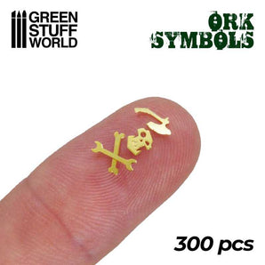 Ork Runes & Symbols Green Stuff World Warhammer Modelling Wargaming Miniatures Painting Hobby Hobbies modelling wargaming painting hobby paint arts crafts basing figurines miniatures