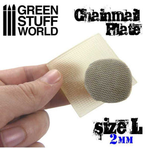 Chainmail Texture Plate Green Stuff World for hobby modelling