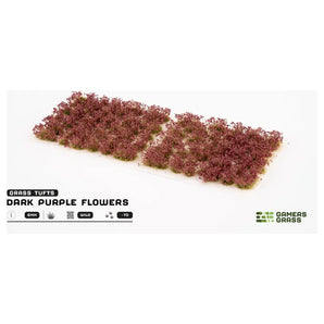 Gamers Grass Wild Dark Purple Flowers Hobby Modelling Wargames 6mm tufts arts crafts