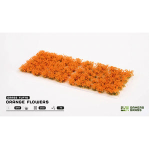 Gamers Grass Wild Orange Flowers Hobby Modelling Wargames tufts 