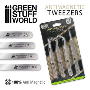 Green Stuff World Anti-magnetic Tweezers modelling wargaming painting hobby paint arts crafts