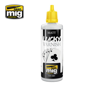 Ammo by Mig's MIG-2051 Matte Lucky Varnish 60ml wargaming painting hobby