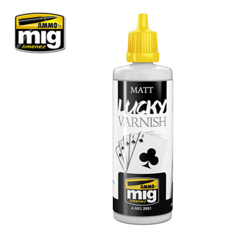 Ammo by Mig's MIG-2051 Matte Lucky Varnish 60ml wargaming painting hobby