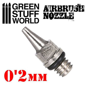 Green Stuff World Airbrush Nozzle - 0.2mm modelling wargaming painting hobby paint arts crafts