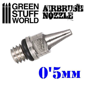 Green Stuff World Airbrush Nozzle - 0.5mm modelling wargaming painting hobby paint arts crafts