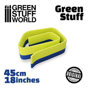 Green Stuff Tape 18 inches Hobby Modelling Kneadatite Blue/Yellow modelling wargaming painting hobby paint arts crafts