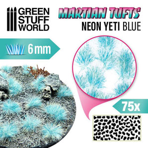 Neon Yeti Blue Martian Tufts Green Stuff World Warhammer Modelling Wargaming Miniatures Painting Hobby modelling paint arts crafts basing figurines