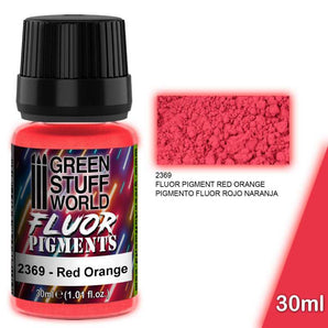 Green Stuff Pigment FLUOR RED ORANGE modelling wargaming painting hobby paint arts crafts